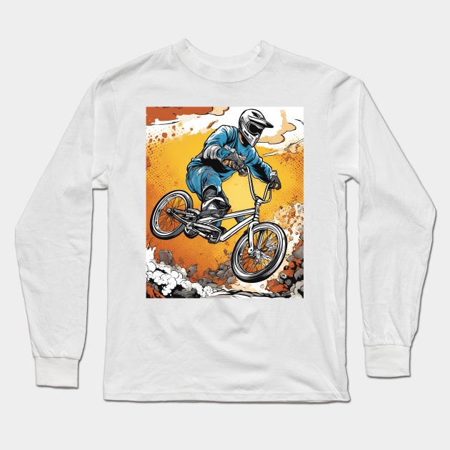 Bicycle Racing Long Sleeve T-Shirt by animegirlnft